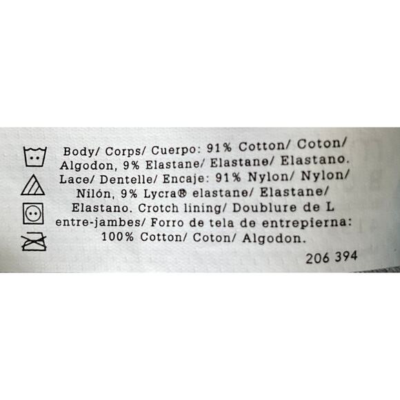 NoS Maidenform Bodymates M 7 Blue Lace Thong String Bikini Panties Underwear - Picture 4 of 4